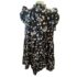 MSK Womens Patchwork Print Dress Pink Orange Gold