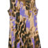 Allure Vintage Silk Beaded Royal Blue Textured Mini Dress 80s 90s
