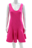 Derek Lam 10 Crosby Women Fit & Flare Silk Knee Length Pink Dress Size 8