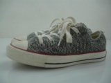 Women’s sz 6 M Converse All Star Ox Winter Knit 545062C Gray Knit Shoes Sneakers