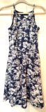 BCX Dress Blue Floral Sleeveless Size Womens M