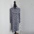 Pact Women’s Scarlett Midi Dress Twist Keyhole Back Organic Cotton Dress Size S
