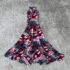 WOMEN OLIVE FASHION DRESS WITH BLACK GEPUR