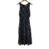 B Darlin Women’s Junior’s Dress Zip-Up Halter Mini V-Neck Side Slit Black 9/10