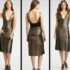 Lara Guidotti Italy Navy Paisley Silk Blend Tiered Midi Dress Womens Small S
