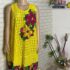 100% Cotton Blue Hand Print Long Kaftan Dress 100% TARRIF FREE✅0% CHARGE KF-16