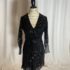 K Woman purple floral sheer lined mother of bride dress womens XL wedding event