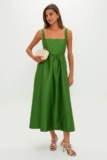 New Tuckernuck Green Dupioni Esme Midi Dress S Formal Wedding Guest Elegance