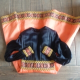 Vintage 60s 70s Dress Beaded Embroidered Gyspy Boho Prairie Handmade Midi XS 4