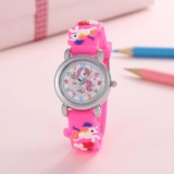Girls 3D Unicorn Watch Silicone Watch Toddler Wrist For Child 4 Colours.Uk