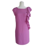 Allen B. By Allen Schwartz Women’s Pink Ruffle Exposed Side Zipper Dress Size 6
