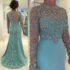 Beaded Appliques Mother of the Bride Dress Mint Green Mermaid Formal Party Gowns