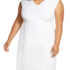 Solid White Day Dress Size 14W V Neck Empire Waist Princess Seams Eloquii NWT