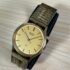 NY&C Rose Gold Colored Leather Band Plated Quartz Ladies Watch