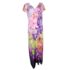 One World Dress Womens Size XL Purple Orange Floral Pullover Sublimation