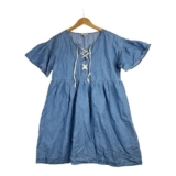 Joie Women’s Lace Up Blue Chambray Dress Size XS