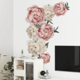Large Peony Flower Wall Stickers Floral Vinyl Decals Living Room Bedroom Decor