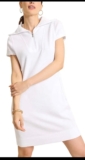 Tommy Bahama Women’s XXS Tobago Bay Half Zip Dress Cotton Short Sleeve White NWT