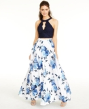 City Studios Women’s Sleeveless Full Length Formal Dress White Size 5