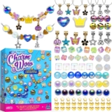 CharmWow Jewellery Making Kit for Kids Age 4+ – DIY Necklace & Bracelets for Gir