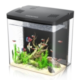 Desktop Fish Tank, 1.2 Gallon Self-Cleaning Smart Aquarium with Filter & 5-Co…