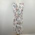AIDAN Aidan Mattox One Shoulder Ruffle Midi Dress Black White Casual Size 42