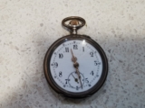 VINTAGE  SWISS SOLID SILVAR POCKET WATCH