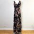 NWT Sweet Jessie 100% Linen Floral Button Front Maxi Dress Women’s Sz M Vintage