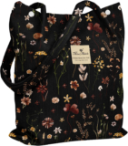 Corduroy Tote Bag for Women – Reusable Totes with Magnetic Buckle & Pocket Aesth