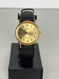 Casio MTP-1095 Gold Tone Champagne Dial Leather Quartz Dress Men Watch