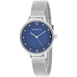 Skagen SKW2307 Women’s Anita Lille Blue Dial Stainless Steel Mesh Band Watch New