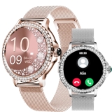 Smart Diamond Watches For Women (Make/Answer Call) Fashion Sport Fitness Tracker