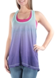 New IDEOLOGY Women’s Space-Dyed Racerback Dazzle Ombre Tank Top Gym Yoga Active