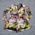 Express Romper Womens Large Multicolor Floral Long Sleeve V Neck Lined Zip Party