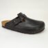 Birkenstock Boston Women’s Size 9 US Shoes Leather Black Clogs Mules Flat