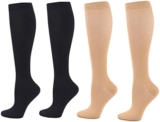 Compression Socks for Women Men, 2/3/4/6 Pairs 20-25mmHg Knee High Socks Compression Stockings for Sport, Athletic, Edema, Diabetic, Varicose Veins, Travel, Pregnancy, Nursing