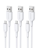Anker Lightning Cable, Powerline II [3ft MFi Certified] iPhone Charger Cable/Sync Lightning Cord Compatible with iPhone SE 11 11 Pro 11 Pro Max Xs MAX XR X 8 7 6S 6 5, iPad and More (3-Pack)