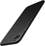 JETech Upgraded Slim (0.85 mm Thin) Case for iPhone XR 6.1-Inch, Camera Lens Cover Full Protection, Slim Fit Ultra Thin Lightweight Matte Hard PC, Support Wireless Charging (Black)