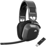 CORSAIR HS80 MAX WIRELESS Multiplatform Gaming Headset with Bluetooth – Dolby Atmos – Omni-Directional Microphone – iCUE Compatible – PC, Mac, PS5, PS4, Nintendo Switch, Mobile – Steel Grey