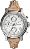 FOSSIL Original Boyfriend Watch for Women, Chronograph movement with Stainless steel or Leather Strap