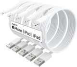 [ MFi Certified ] 5Pack 10ft iPhone Charger Cable, Long Lightning Cable 10 Foot, High Fast 10 Feet iPhone Charging Cable Cord Connector for iPhone 12 Mini 12 Pro Max 11 Pro MAX XS Xr X 6 AirPods