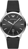 Emporio Armani Watch for Men, Three-Hand Date, Stainless Steel Watch, 43mm case size
