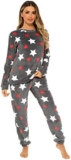 Style It Up Womens Pyjamas Pjs Warm Cosy soft Fleece Nightwear Lounge Wear Comfort Fit Printed Fleece Twosie 2pc