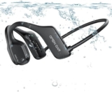fojep Bone Conduction Headphones, Bluetooth Earbuds Wireless Headphones Swimming Headphones Built-in 16GB Open Ear Headphones Waterproof Wireless Earphones Headset for Swimming Running