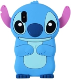 Qerrassa Blue Stit Classic Silicone Case for iPhone XR, Cute Animal Cartoon Cover Kids Girls Fun Soft Cases Cool Funny Design Fashion Stylish Kawaii Unique Case for iPhone XR