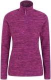 Mountain Warehouse Snowdon Womens Full Zip Fleece – Lightweight Ladies Sweater Top, Breathable Baselayer, Antipill – Best for Winter, Camping & Hiking