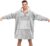 EAHOME Oversized Hoodie Sweatshirt Blanket XL, Super Warm Sherpa Giant Hoodie, Wearable Blanket Sweatshirt with Pocket, One Size for Adults Men Women Kid Younger