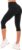 SINOPHANT High Waisted Capri 3/4 Length Leggings for Women, Buttery Soft Elastic Opaque Tummy Control Leggings, Cropped Trousers for Workout Gym Yoga