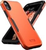 NTG Shockproof Designed for iPhone XR Case [2 Layer Structure Protection] [Military Grade Anti-Drop] Lightweight Shockproof Protective Phone Case for iPhone XR 6.1 inch, Orange
