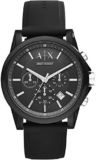 Armani Exchange Men’s Chronograph, Silicone Watch, 44mm case size